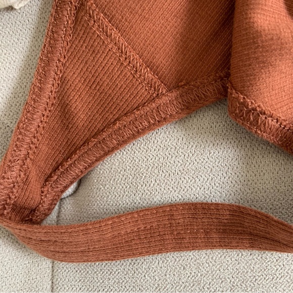 BP Nordstrom Black & Rust Ribbed Cami Bodysuits NEW Size Extra Large - Two Items - Picture 9 of 16